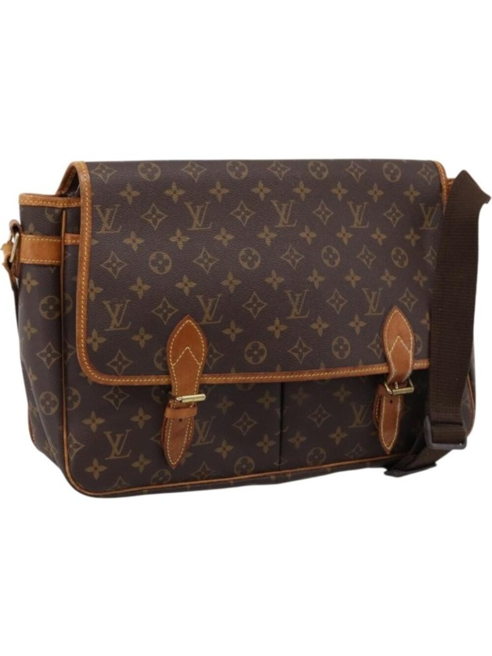 LOUIS VUITTON Monogram Gibeciere GM Shoulder Bag M42246